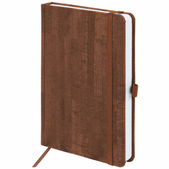 Ежедневник недатированный А5 (138x213 мм) BRAUBERG "Wood", кожзам, резинка, 136 л., коричневый, 111676 за 652 ₽. Ежедневники с покрытием "под кожу и ткань". Доставка по России. Без переплат!