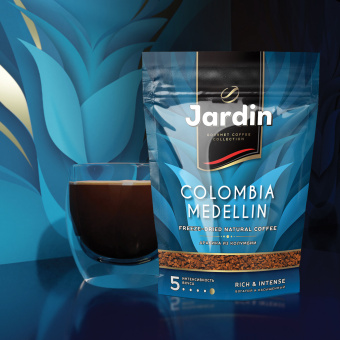 Кофе растворимый JARDIN "Colombia medellin" 150 г, сублимированный за 544 ₽. Кофе растворимый. Доставка по России. Без переплат!