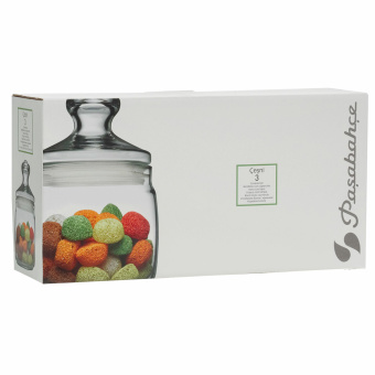 Банка для сыпучих продуктов, с крышкой, КОМПЛЕКТ 3 штуки, 500 мл, стекло, PASABAHCE "ЧЕШНИ", фирменная подарочная упаковка, 97424 за 760 ₽. Емкости для сыпучих продуктов. Доставка по России. Без переплат!