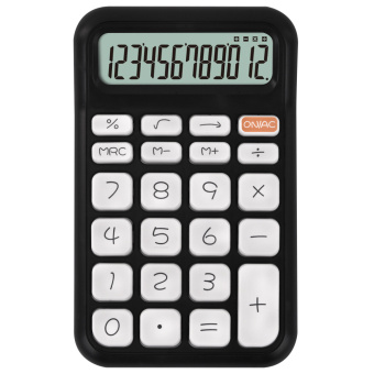 Калькулятор настольный BRAUBERG KW-500-BK (93x148 мм), 3D-кнопки, 12 разрядов, черный, 272954 за 318 ₽. Калькуляторы настольные. Доставка по России. Без переплат!