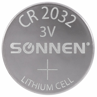 Батарейки литиевые SONNEN Lithium CR2032 "таблетки, дисковые, кнопочные" КОМПЛЕКТ 5 шт., блистер, 455504 за 72 ₽. Батарейки. Доставка по России. Без переплат!