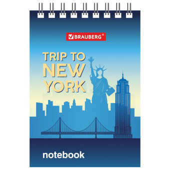 Блокнот МАЛЫЙ ФОРМАТ А7 75х105 мм, 40 л., гребень, картон, клетка, BRAUBERG, "Города", 129856 за 16 ₽. Блокноты. Доставка по России. Без переплат!