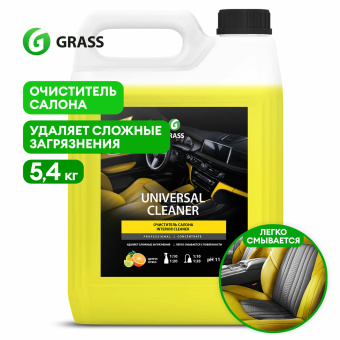 Высокопенный универсальный очиститель салона 5,4 кг, GRASS UNIVERSAL CLEANER, концентрат, 125197 за 1 510 ₽. Средства для ухода за автомобилем. Доставка по России. Без переплат!