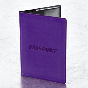 Обложка для паспорта, мягкий полиуретан, "PASSPORT", фиолетовая, STAFF, 237608 за 103 ₽. Обложки для паспорта. Доставка по России. Без переплат!