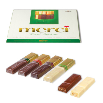 Конфеты MERCI ассорти из шоколада с миндалем, 250 г, ГЕРМАНИЯ, 014457-20 за 567 ₽. Конфеты в коробках. Доставка по России. Без переплат!