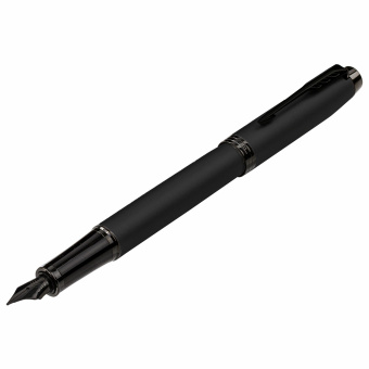 Ручка перьевая PARKER "IM Achromatic Black BT", черный матовый, нержавеющая сталь, синяя, 2127741 за 5&nbsp;771 ₽. Ручки перьевые подарочные. Доставка по России. Без переплат!