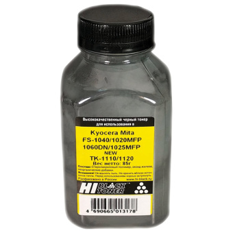 Тонер HI-BLACK для KYOCERA FS-1040/1020MFP/1060DN/1025MFP, фасовка 85 г, 40107155075 за 396 ₽. Тонеры (порошок) совместимые для заправки лазерных картриджей. Доставка по России. Без переплат!