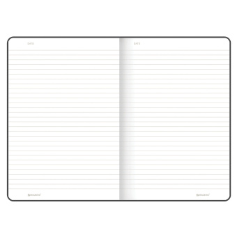 Блокнот А5 (140х200 мм), BRAUBERG "NEBRASKA", под кожу, 80 л., линия, серый, 113410 за 349 ₽. Бизнес-блокноты и бизнес-тетради. Доставка по России. Без переплат!