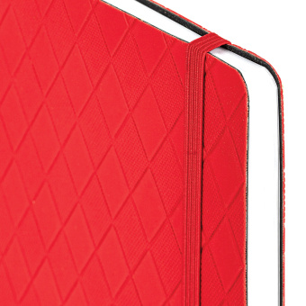 Блокнот А5 138x213 мм, BRAUBERG "Tissage", под кожу, 80 л., резинка, клетка, красный, 116603 за 226 ₽. Бизнес-блокноты и бизнес-тетради. Доставка по России. Без переплат!