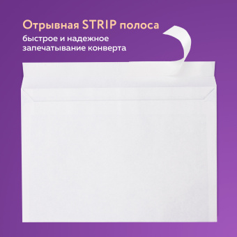 Конверты С4 (229х324 мм), отрывная лента, 100 г/м2, КОМПЛЕКТ 25 шт., BRAUBERG, 121852 за 224 ₽. Конверты почтовые. Доставка по России. Без переплат!