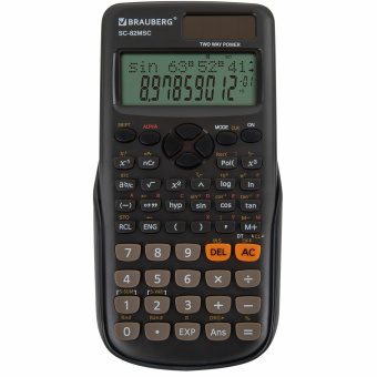 Калькулятор инженерный BRAUBERG SC-82MSС (165х84 мм), 240 функций, 10+2 разрядов, двойное питание, 271722 за 931 ₽. Калькуляторы инженерные. Доставка по России. Без переплат!