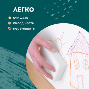 Доска-мольберт двусторонняя для мела и магнитно-маркерная 545х650 мм, зеленая/белая, РОССИЯ, BRAUBERG, 235519 за 4&nbsp;702 ₽. Доски для письма мелом. Доставка по России. Без переплат!