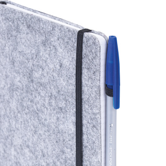 Блокнот А5 138x213 мм BRAUBERG "Voylok", войлок, резинка, держатель, 80 л., клетка, серый, 117135 за 188 ₽. Бизнес-блокноты и бизнес-тетради. Доставка по России. Без переплат!