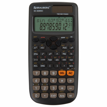 Калькулятор инженерный BRAUBERG SC-82MSС (165х84 мм), 240 функций, 10+2 разрядов, двойное питание, 271722 за 931 ₽. Калькуляторы инженерные. Доставка по России. Без переплат!