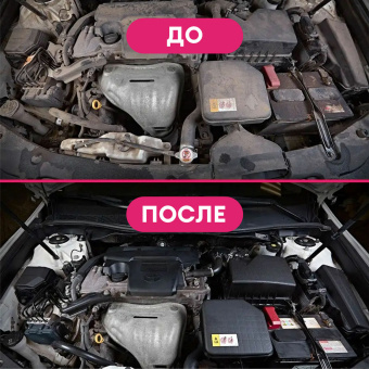 Очиститель двигателя от масляных пятен, смазки 600 мл, GRASS ENGINE CLEANER, триггер, 110385 за 254 ₽. Средства для ухода за автомобилем. Доставка по России. Без переплат!