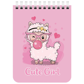 Блокнот МАЛЫЙ ФОРМАТ А6 108х145 мм, 40 л., гребень, картон, клетка, BRAUBERG KIDS, "Зверята", 114395 за 28 ₽. Блокноты. Доставка по России. Без переплат!