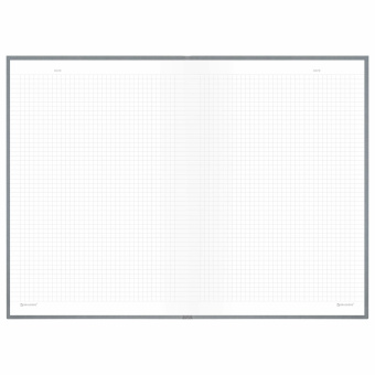 Блокнот БОЛЬШОЙ ФОРМАТ 200х290 мм, А4, 80 л., твердый, клетка, BRAUBERG "Minimal", серый, 116433 за 303 ₽. Блокноты в книжном переплете. Доставка по России. Без переплат!