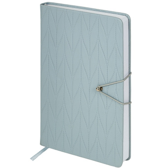 Ежедневник недатированный А5 138х213 мм, BRAUBERG "Braided", под кожу, гвоздик 160 л., серо-голубой, 116599 за 447 ₽. Ежедневники с покрытием "под кожу и ткань". Доставка по России. Без переплат!