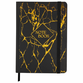 Блокнот с резинкой в клетку 96 л., А5 145х203 мм, твердая обложка с фольгой, BRAUBERG, "Marble", 116328 за 239 ₽. Блокноты в книжном переплете. Доставка по России. Без переплат!