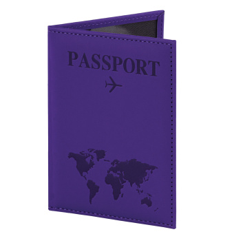 Обложка для паспорта "Passport map", экокожа soft-touch, фиолетовая, STAFF, 238762 за 109 ₽. Обложки для паспорта. Доставка по России. Без переплат!