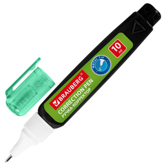 Ручка-корректор 10 мл, ВЫГОДНАЯ УПАКОВКА, КОМПЛЕКТ 4 штуки, BRAUBERG "ULTRA COLOR", металлический наконечник, 274234 за 201 ₽. Корректирующие ручки. Доставка по России. Без переплат!