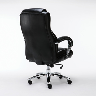 Кресло офисное BRABIX PREMIUM "Status HD-003", нагрузка до 250 кг, рециклированная кожа, хром, черное, 531821 за 37 350 ₽. Кресла повышенных нагрузок. Доставка по России. Без переплат!