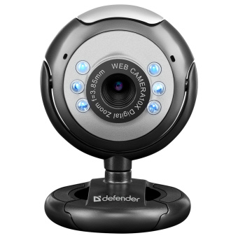 Веб-камера DEFENDER C-110, 0,3 Мп, микрофон, USB 2.0/1.1+3.5 мм jack, подсветка, регулируемое крепление, черная, 63110 за 1 003 ₽. Веб-камеры. Доставка по России. Без переплат!