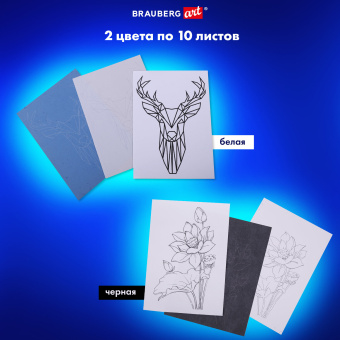 Бумага копировальная (копирка) А3, 2 цвета по 10 листов (черная, белая), BRAUBERG ART, 113855 за 274 ₽. Бумага копировальная (копирка). Доставка по России. Без переплат!