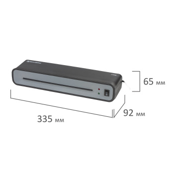 Ламинатор BRAUBERG L460B ЧЕРНЫЙ, формат A4, толщина пленки 75-125 мкм, скорость 30 см/мин., 531016 за 3 368 ₽. Ламинаторы. Доставка по России. Без переплат!