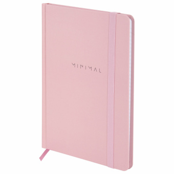 Блокнот с резинкой в клетку 96 л., А5 145х203 мм, твердая обложка, BRAUBERG, "Minimal", розовый, 116319 за 243 ₽. Блокноты в книжном переплете. Доставка по России. Без переплат!
