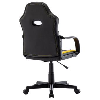 Кресло компьютерное BRABIX "Stripe GM-202", экокожа, черное/желтое, 532510 за 6&nbsp;797 ₽. Кресла игровые. Доставка по России. Без переплат!