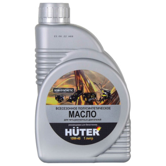 Полусинтетическое масло HUTER 10W-40, для 4-х тактных двигателей, 1 л, 73/8/1/1 за 672 ₽. Масла и смазки. Доставка по России. Без переплат!