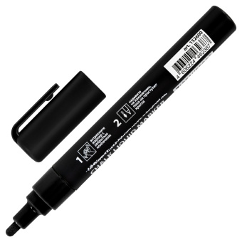 Маркер меловой CHALK LIQUID MARKER, ЧЕРНЫЙ, 3 мм, стираемый, BRAUBERG "CHALK", 152600 за 94 ₽. Маркеры меловые. Доставка по России. Без переплат!