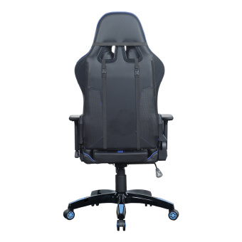 Кресло компьютерное BRABIX "GT Carbon GM-120", две подушки, экокожа, черное/синее, 531930 за 17 442 ₽. Кресла игровые. Доставка по России. Без переплат!
