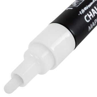 Маркер меловой CHALK LIQUID MARKER, БЕЛЫЙ, 3 мм, стираемый, BRAUBERG "CHALK", 152585 за 94 ₽. Маркеры меловые. Доставка по России. Без переплат!