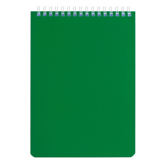Блокнот А5 146х205 мм, 60 л., гребень, перфорация на отрыв, лакированный, BRAUBERG, Зеленый, 111272 за 63 ₽. Блокноты. Доставка по России. Без переплат!