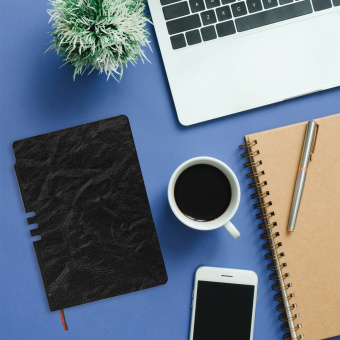 Блокнот А5 (140х200 мм), BRAUBERG "NEBRASKA", под кожу, 80 л., линия, черный, 113411 за 349 ₽. Бизнес-блокноты и бизнес-тетради. Доставка по России. Без переплат!