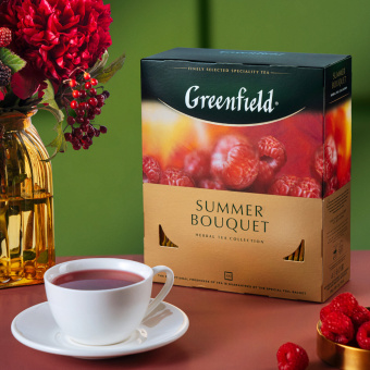 Чай GREENFIELD "Summer Bouquet" фруктовый, 100 пакетиков в конвертах по 2 г, 0878-09 за 437 ₽. Чай пакетированный. Доставка по России. Без переплат!