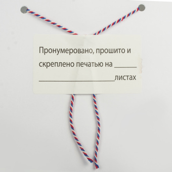 Этикетка самоклеящаяся "Пронумеровано, прошито и скреплено", 74х40мм, 500 штук, BRAUBERG, 111743 за 1&nbsp;095 ₽. Наклейки для опечатывания документов. Доставка по России. Без переплат!