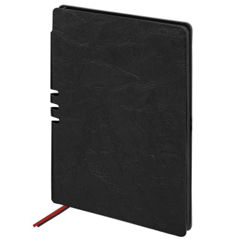 Блокнот А5 (140х200 мм), BRAUBERG "NEBRASKA", под кожу, 80 л., линия, черный, 113411 за 349 ₽. Бизнес-блокноты и бизнес-тетради. Доставка по России. Без переплат!