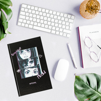 Блокнот А5 (134х206 мм), 80 л., твёрдый, клетка, STAFF, "Аниме", 114409 за 104 ₽. Блокноты в книжном переплете. Доставка по России. Без переплат!