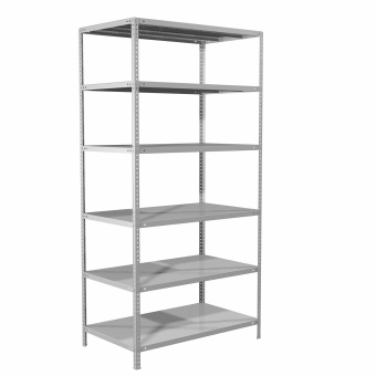 Стеллаж металлический BRABIX "MS 220/30-6", 2200х1000х300 мм, 6 полок, 291373 за 8&nbsp;674 ₽. Стеллажи металлические универсальные. Доставка по России. Без переплат!