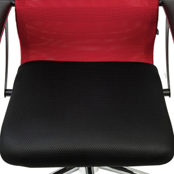 Кресло офисное BRABIX PREMIUM "Ultimate EX-801" хром, плотная двойная сетка Х2, черное/красное, 532921 за 15 028 ₽. Кресла для руководителей. Доставка по России. Без переплат!