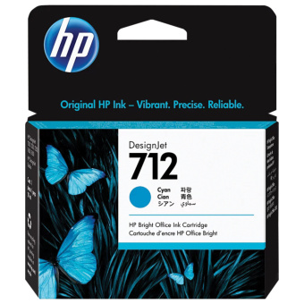 Картридж струйный для плоттера HP (3ED67A) DesignJet T230/T250/T630/T650, №712, голубой, оригинальный за 6 913 ₽. Картриджи для плоттеров. Доставка по России. Без переплат!