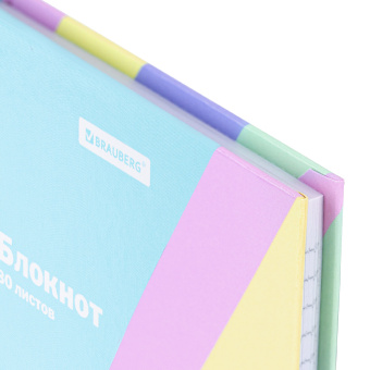 Блокнот МАЛЫЙ ФОРМАТ 110х147 мм, А6, 80 л., твёрдый, клетка, BRAUBERG кросс-серия PASTEL, 117017 за 100 ₽. Блокноты в книжном переплете. Доставка по России. Без переплат!