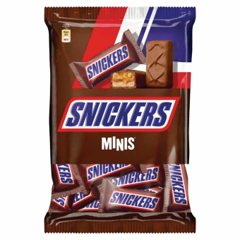 Батончики шоколадные мини SNICKERS "Minis", 180 г, 2264 за 350 ₽. Конфеты фасованные. Доставка по России. Без переплат!