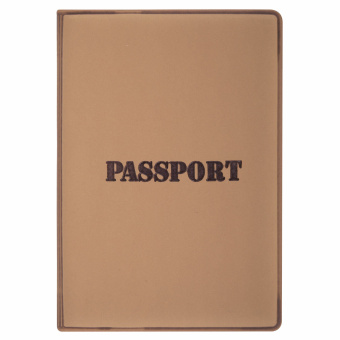 Обложка для паспорта, мягкий полиуретан, "PASSPORT", коричневая, STAFF, 238406 за 119 ₽. Обложки для паспорта. Доставка по России. Без переплат!