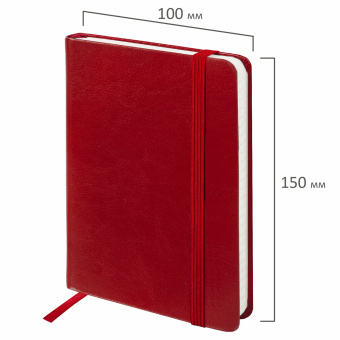 Блокнот МАЛЫЙ (100x150 мм) А6, BRAUBERG "Metropolis Special", под кожу, 80 л., клетка, красный, 111581 за 258 ₽. Бизнес-блокноты и бизнес-тетради. Доставка по России. Без переплат!