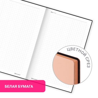 Блокнот А5 138x213 мм, BRAUBERG "Personal", под кожу, 80 листов, клетка, розовый, 116611 за 211 ₽. Бизнес-блокноты и бизнес-тетради. Доставка по России. Без переплат!
