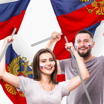 Флаг России 90х135 см с гербом, ПРОЧНЫЙ с влагозащитной пропиткой, полиэфирный шелк, STAFF, 550226 за 372 ₽. Флаги и знамена. Доставка по России. Без переплат!